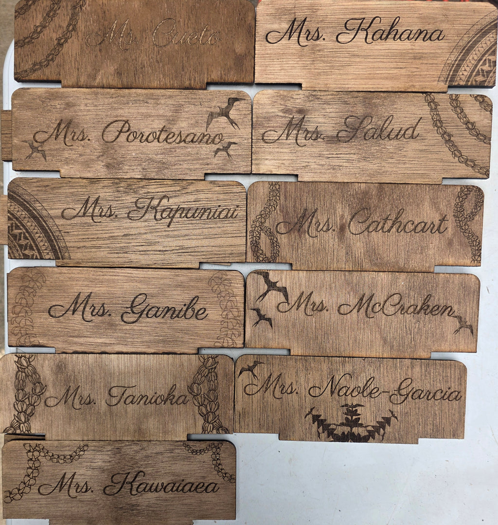 Desk Plate (customizable)